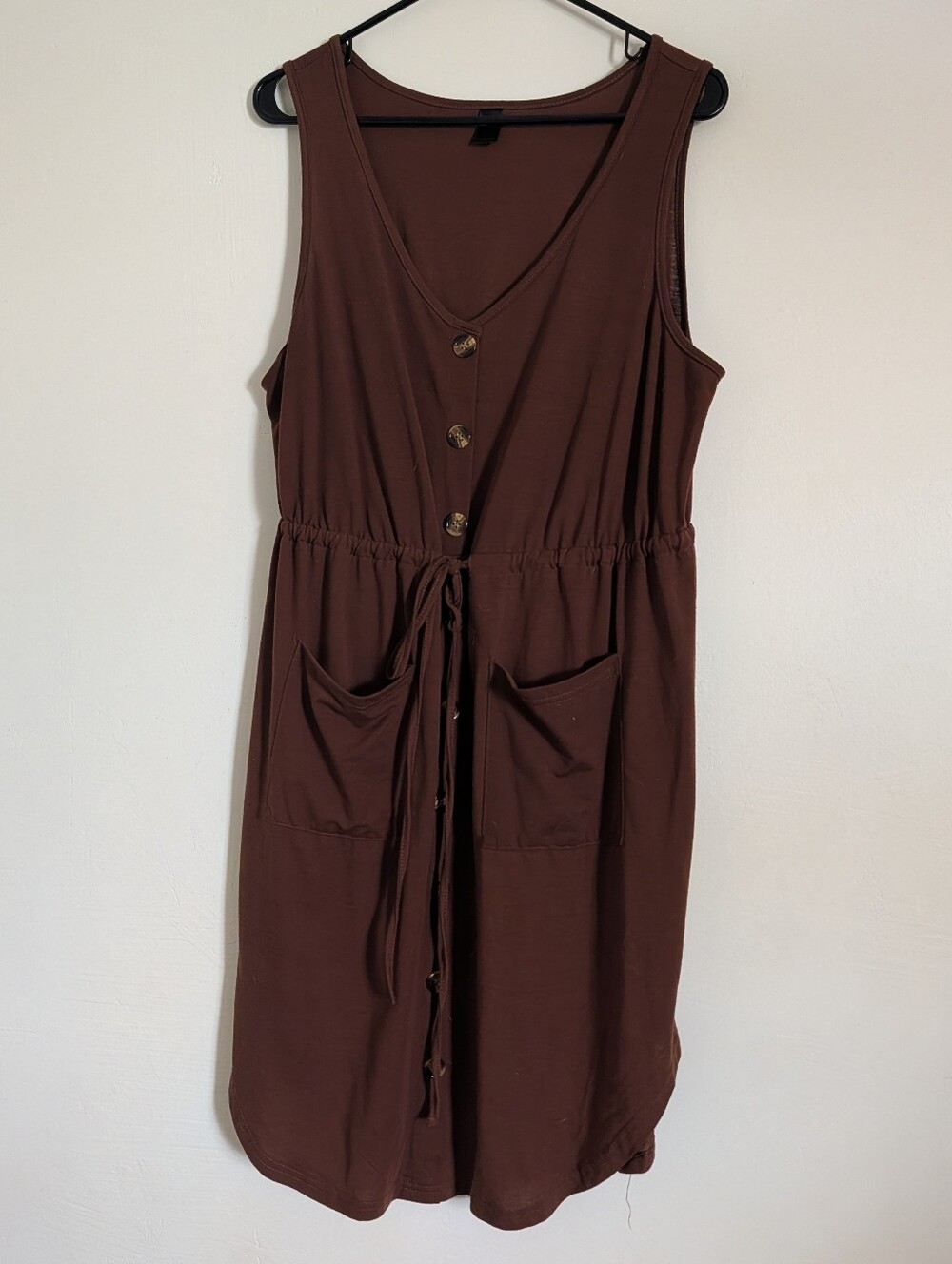 Brown Dress with Pockets